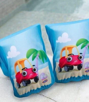 2 CONJUNTOS (4) Little Tikes Braço de Tecido Flutuante Praia Azul Crianças Braço Inflável Piscina - Imagem 1 de 4