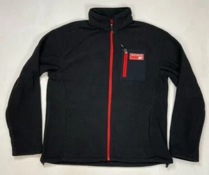 New Balance Fleece Full Zip Jacket Men Large Black - Picture 1 of 11