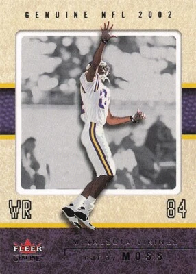 2002 Fleer Genuine #7 Randy Moss - Image 1 of 2
