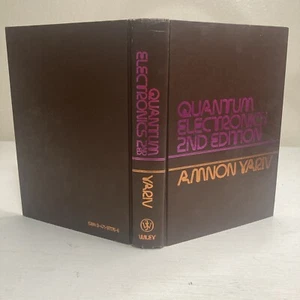 Quantum Electronics Second Edition By Ambon Yariv HC Book John Wiley & Sons - Imagen 1 de 17