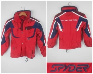 Spyder Ski Jacket Kids Size 10 Red Big Sky Ski Team #J2265 - Picture 1 of 17