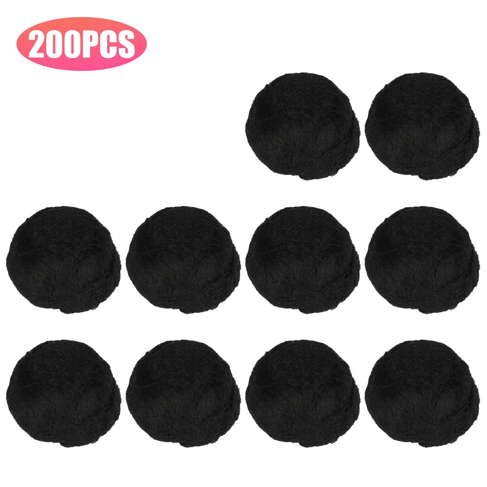 100/200PCS Invisible Hair Nets Bun Cover Elastic Edge Mesh Hairnet Stretch Cap - Image 1 of 4