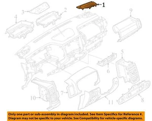 NISSAN OEM 22-25 Frontier Instrument Panel Components-Speaker Grille 281769BU0A - Picture 1 of 2
