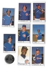 1984 All-Star Game Program Inserts CHICAGO CUBS Team Set