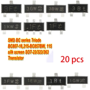20 Stück SMD Transistor BC Serie Triode BC807-16,215-BC857BW, 115 Siebdruck SOT - Bild 1 von 31