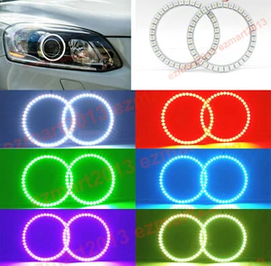 para Volvo XC60 V60 S60 2014-2017 Faro Xenón RGB LED Halo Anillo DRL Ojo de Ángel - Imagen 1 de 13