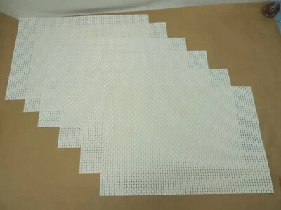 奶油色平台 * 批量 6 件 * 闪亮织布桌装饰 — 第 1/4 张图片