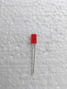 Rectangular LED Red 5mm x 2mm Pack of 20 - Picture 1 of 2