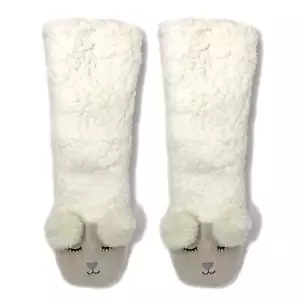 OoohGeez Womens Animal Slipper Socks w Grippers, Sheepish, Funny Fuzzy Warm Sock - Picture 1 of 5