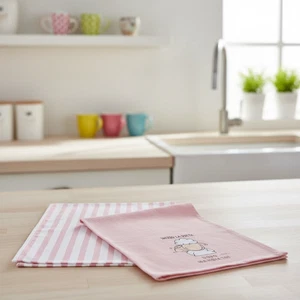 2x 100% Cotton Tea Towels I Start the Diet After Eating Eic-Pi - Picture 1 of 4