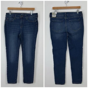 NWT G. H. Bass & Co. Contour Skinny Fit Jeans Petite Size 12P Blue Medium Wash - Picture 1 of 12