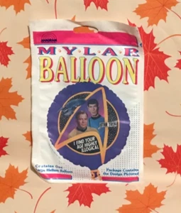 Star Trek Mylar Balloon. Vintage Birthday Kirk, Spock.   18” 1995 - Picture 1 of 2
