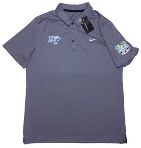 NIKE Middle Tennessee Blue Raiders MTSU Polo Shirt Bahamas Bowl Large L ~ New - Picture 1 of 12