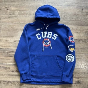 Chicago Cubs Nike Rewind Lefty Pullover Hoodie Royal Blue Men’s Size Medium - Picture 1 of 7