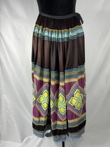 Vintage Seminole Native American Skirt – Handmade Tribal Patchwork 36” - Picture 1 of 19
