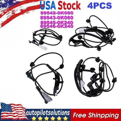 4X Sensor de velocidad de rueda ABS delantero trasero 4 lados apto para camioneta Toyota Hilux Viii 15-22 Foto 1 de 4