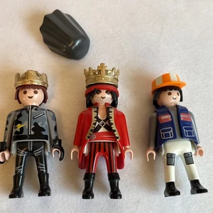 3 Vintage Playmobil Figuren Mittelalter Ritter König König Prinz 1992 1993 1997 - Bild 1 von 2