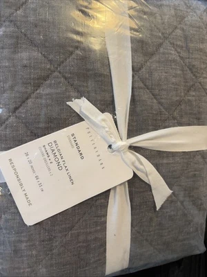 Комплект /2 КЕРАМИЧЕСКИЙ АМБАР БЕЛЬГИЙСКИЙ ЛЬНЯНОЙ ЛЕН БРИЛЛИАНТ ШАМ СТАНДАРТНЫЙ НАГРЕТЫЙ УГОЛЬ - Изображение 1 из 4