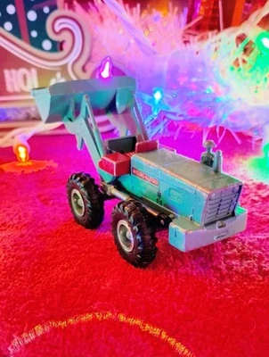 Vintage Matchbox M-4 Major Pack Aveling-Barford Loading Shovel Tractor Blue 1960 - Image 1 of 4