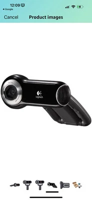 Genuine Logitech V-U0009 USB Webcam Pro 9000 2MP Autofocus Carl Zeiss Lens - Image 1 of 4