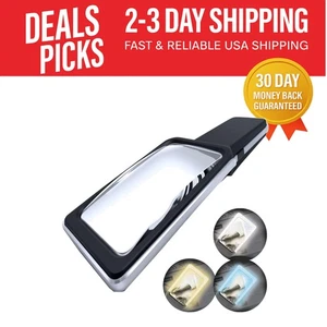 Patented 6X LED Magnifying Glass with Light - Ideal for Seniors and Fine Print - Picture 1 of 11
