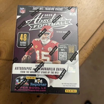 2025 帕尼 Absolute Football Hobby Blaster 盒 - 原厂封装! — 第 1/4 张图片