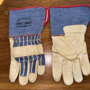 VTG Missouri Mule® Leather Palm Safety Cuff Work Gloves Size Small NOS No Tags - Picture 1 of 11