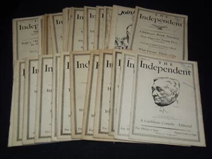 1927 THE INDEPENDENT WEEKLY MAGAZINE LOT OF 42 ISSUES - ARTICLES & ADS - WR 708 - Picture 1 of 8