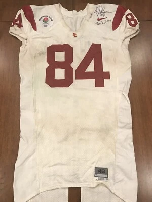 Camiseta Kyle Moore Game Usada USC Trojans Game Worn Rose Bowl Foto 1 de 4