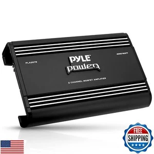 Pyle 2-Kanal-Auto-Stereo-Verstärker - 4000 W Zweikanal überbrückbar High Power - Bild 1 von 5