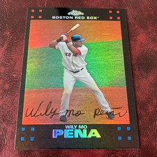 2007 Topps Chrome Set WILY MO PENA REFRACTOR PARALLEL #235 BOSTON RED SOX