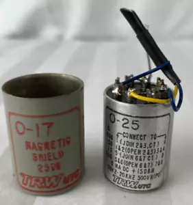 Transformador de entrada de audio con onza UTC TRW de colección O-25 + escudo magnético O-17 - Imagen 1 de 3