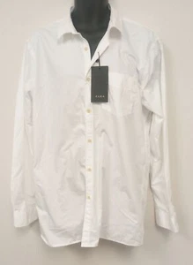BNWT Zara Men White Long Sleeves Shirt Relaxed Fit size - XL  /CH25/12 - Picture 1 of 9