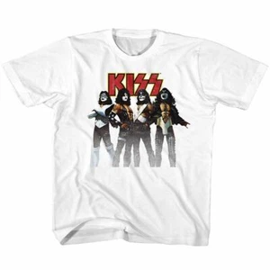 Kiss Kiss Band White Youth T-Shirt - Picture 1 of 2