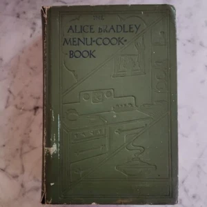 Alice Bradley Menu Cookbook WW2 1937 Rare 1st Edition Hardcover - Bild 1 von 3