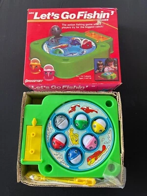Mini Lets Go Fishing 1987 Vintage Game Battery Operated Collectible - New Open B - Image 1 of 3