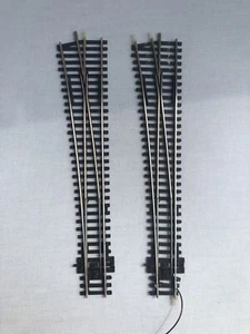 2 x Peco SL-E89 HO/OO Gauge Electrofrog L/H Large Radius Points Good Condition. - Foto 1 di 9