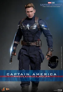 Hot Toys Captain America Stealth S.T.R.I.K.E Suit 2.0 Sixth Scale Marvel Figure - Picture 1 of 2