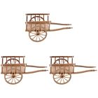 3 Pack Mini Cart Model Wheel Dolly Shopping Tiny Trolley Toddler Child