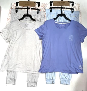 Rae Dunn Pajama Sets; T-Shirt, Shorts, Jogger/Pants Sleepwear 4-PC,Size M-XL NWT - Picture 1 of 11