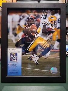 Super Bowl Champion Donald Driver signiert & gerahmt 8x10 mit Eventkarte Green Bay - Bild 1 von 13