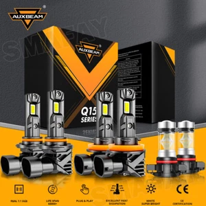 For Chevy Colorado 2015-2024 AUXBEAM LED Headlight Hi/Low+Fog Light CANBUS White - Picture 1 of 17