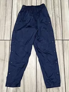 Pantalones de pista atléticos Champion Full Snap Tear Away para hombre pequeños rompevientos azules - Imagen 1 de 9