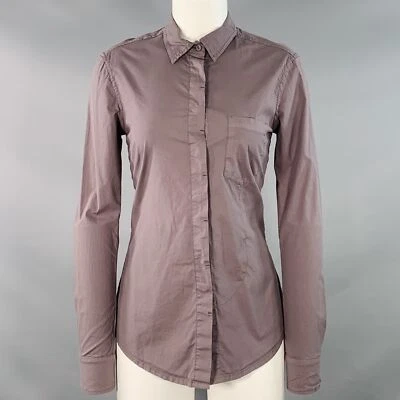 KRISTENSEN DU NORD Size S Brown Cotton Blend One Pocket Casual Top - Image 1 of 4