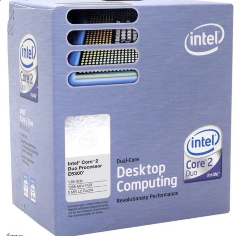 Intel Core 2 Duo E6300 SLA5E 2x1,86GHz/2MB/1066MHz FSB HH80557PH0362M CPU - Immagine 1 di 1