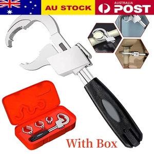 Multifunction Adjustable Double-ended Wrench Water Bathroom PIPE Tool With Box - Picture 1 of 12