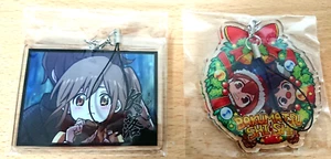 Bakumatsu shishi goods, Niko-niko doga game player, 2 key chain - Picture 1 of 2