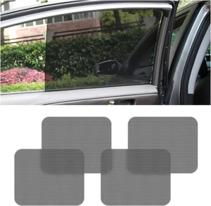 Car Side Window Sunshade, 4 PCS Static Cling Films Stickers Sun Shade UV Rays - Picture 1 of 12