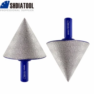 2pcs 50mm Diamond Bevelling Milling Chamfer Bits Tile Porcelain Ceramic Grinding - Picture 1 of 9