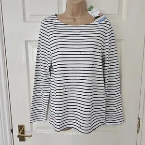 Joules Star Top Harbour Top Embroidered Stars Stripes Size 10 Cotton New - Picture 1 of 13